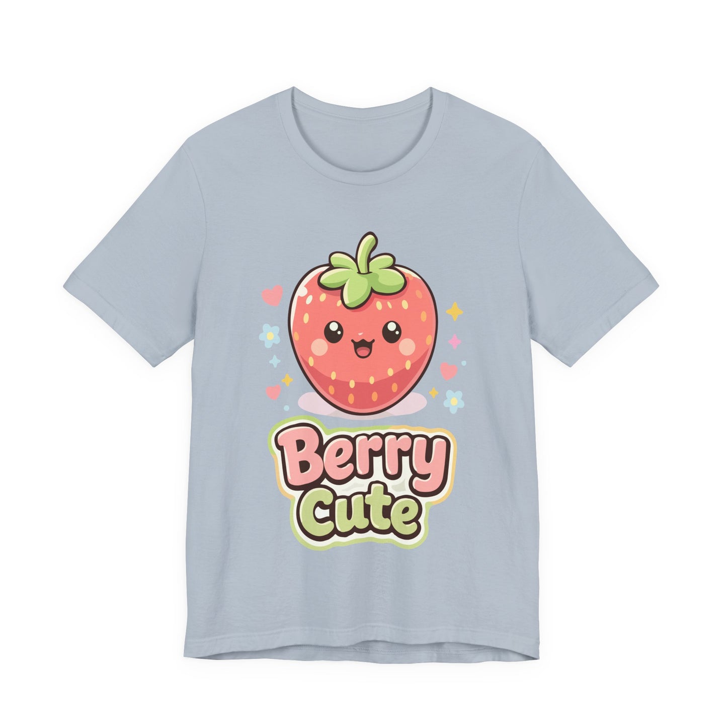 Kawaii 'Berry Cute' Strawberry Tee - Cute Fruit Graphic T-Shirt