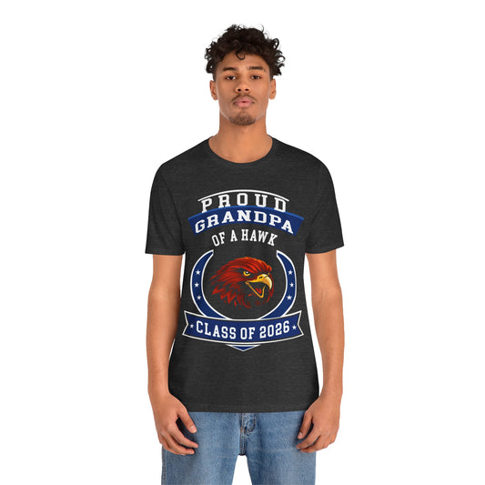 Proud Grandpa of a Hawk – Class of 2026 Graduation Shirt