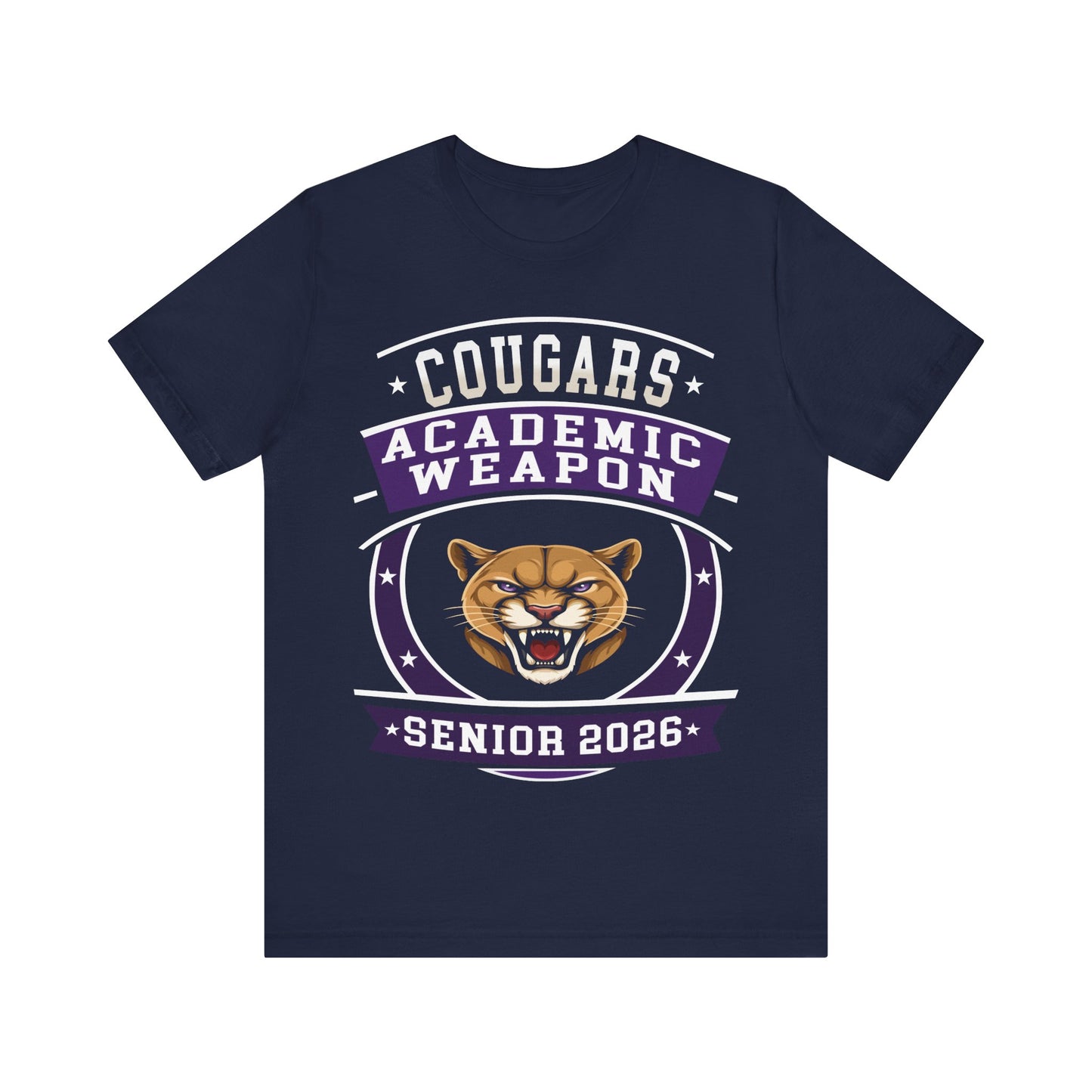 Cougar Senior 2026 Shirt – Academic Weapon Graduation Tee