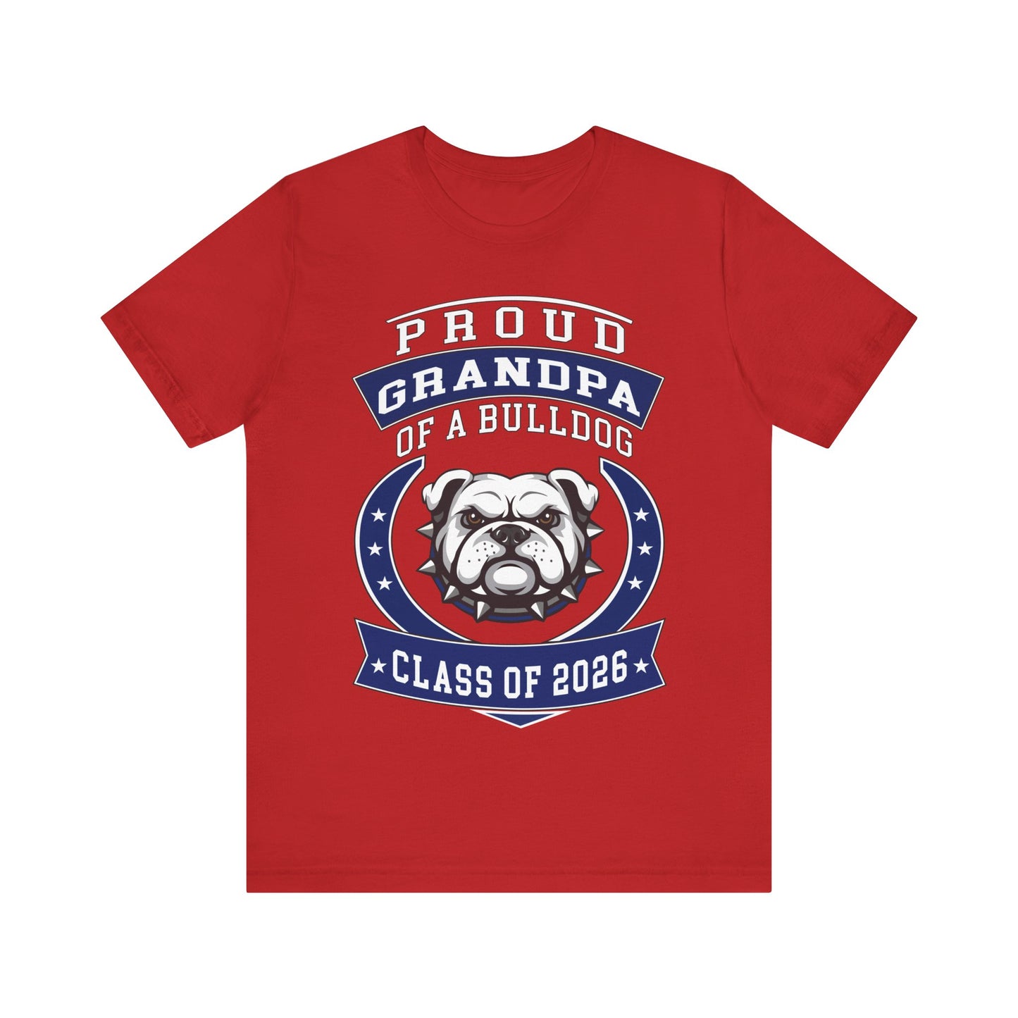 Proud Grandpa of a Bulldog Class of 2026 T-Shirt - Red