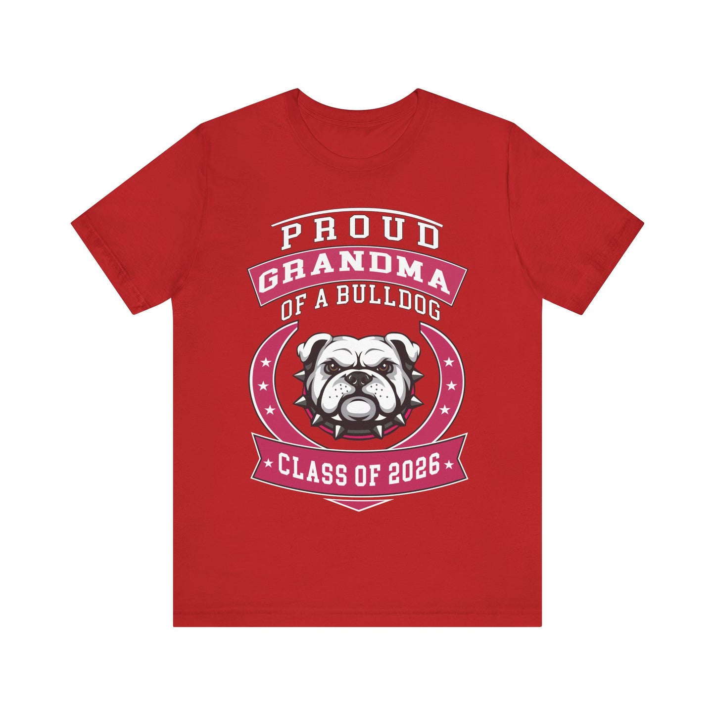 Proud Grandma of a Bulldog Class of 2026 T-Shirt - Red
