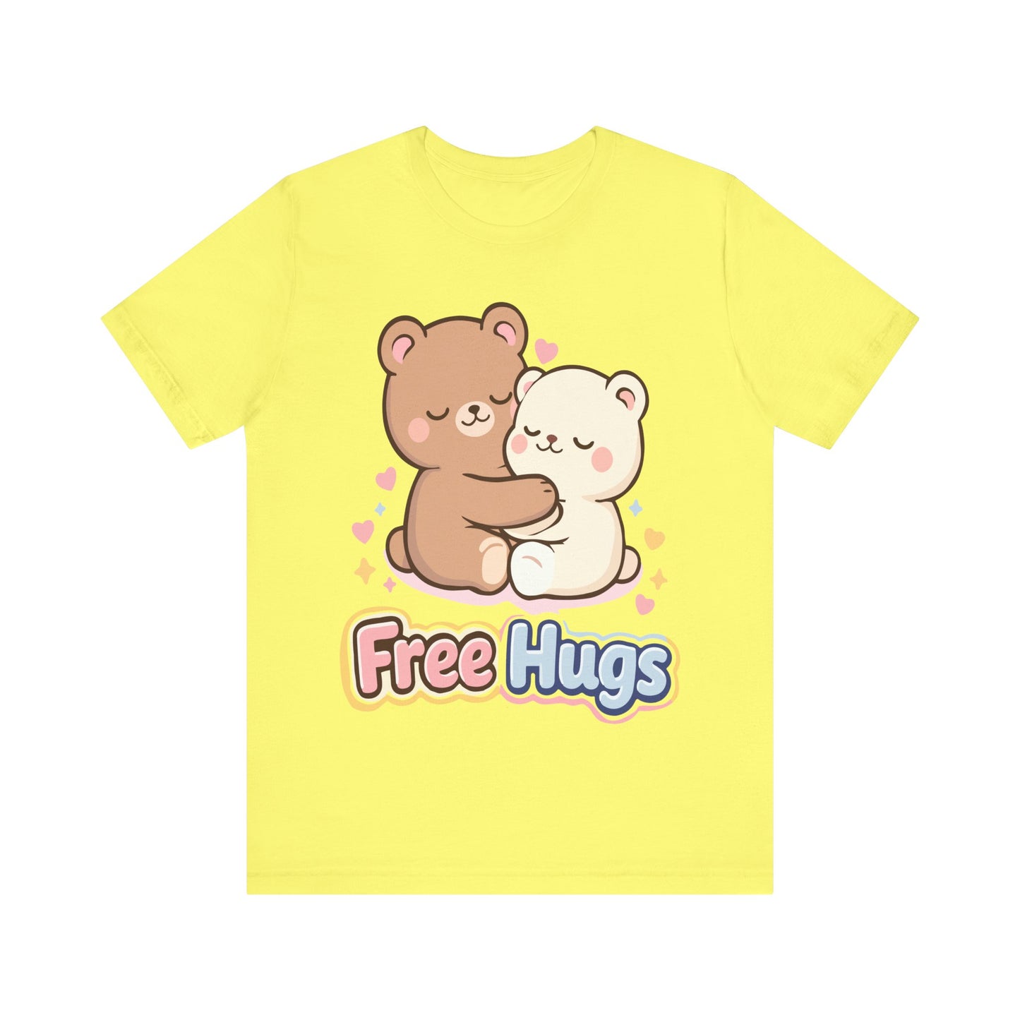 Free Hugs T-Shirt — Cute Kawaii Bear Couple Tee