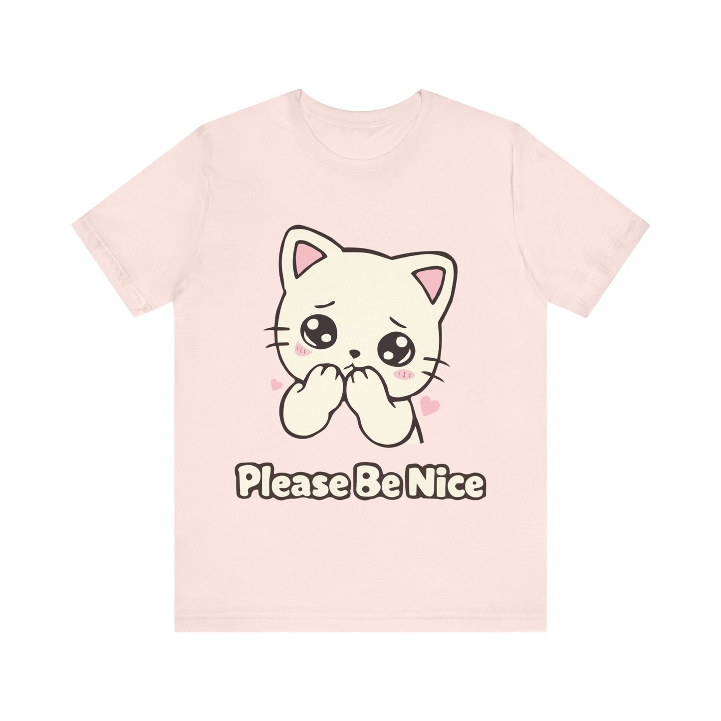 Please Be Nice Cute Cat T-Shirt