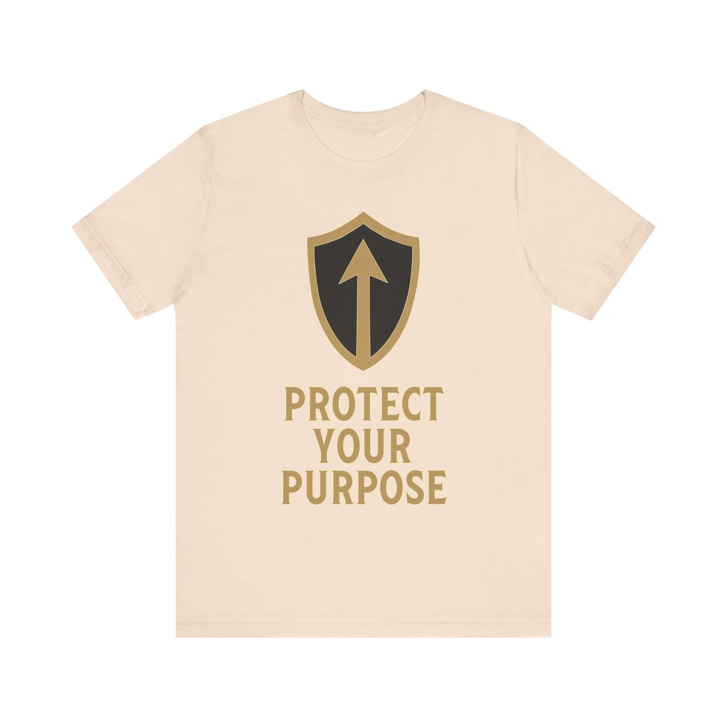 Protect Your Purpose T-Shirt — Motivational Shield Graphic Tee