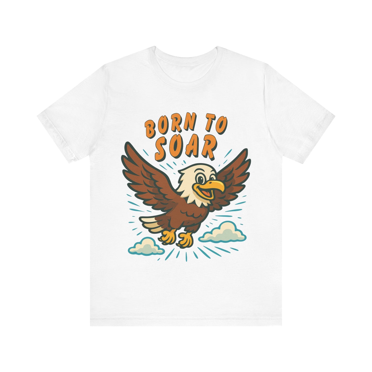 Born to Soar Eagle T-Shirt — Vintage Cartoon Flight Tee