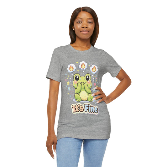 It’s Fine Frog Tee — Cute Kawaii Frog Graphic T-Shirt