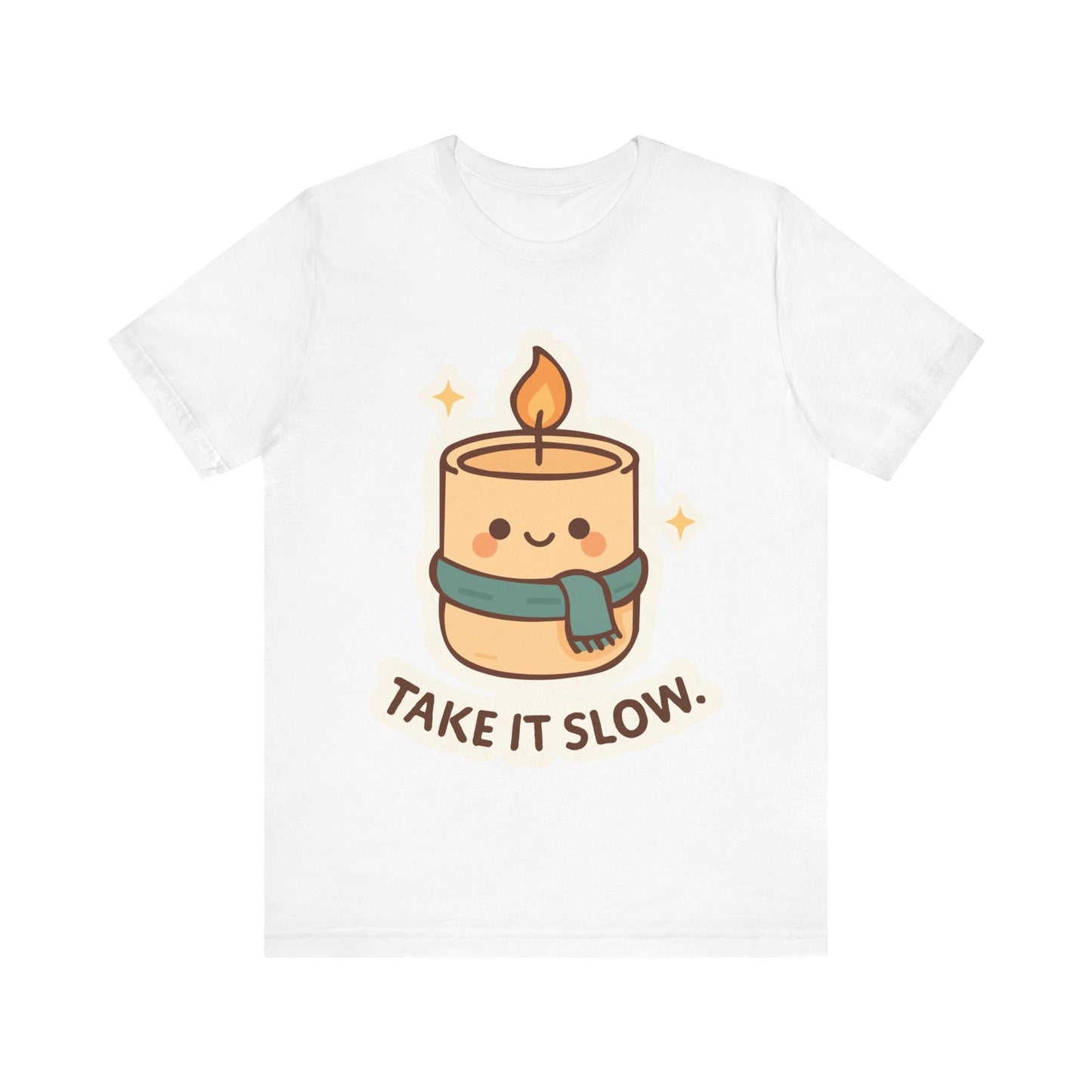 Take It Slow Candle T-Shirt — Cute Kawaii Relaxation Tee