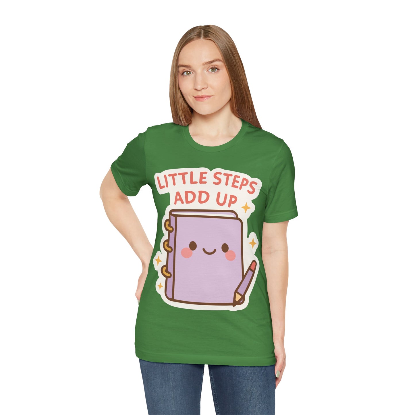 Little Steps Add Up Planner T‑Shirt — Cute Motivational Journal Tee