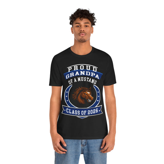Proud Grandpa of a Mustang – Class of 2026 Graduation Shirt