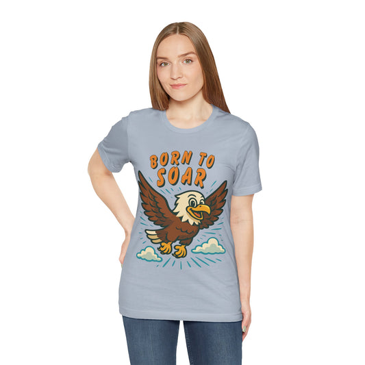 Born to Soar Eagle T-Shirt — Vintage Cartoon Flight Tee