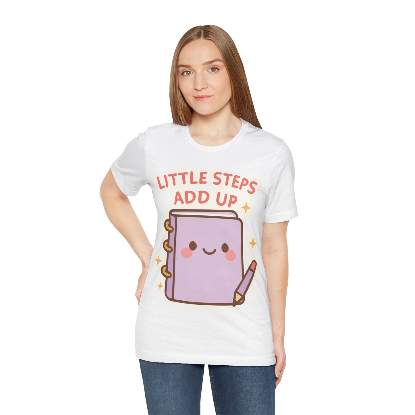 Little Steps Add Up Planner T‑Shirt — Cute Motivational Journal Tee