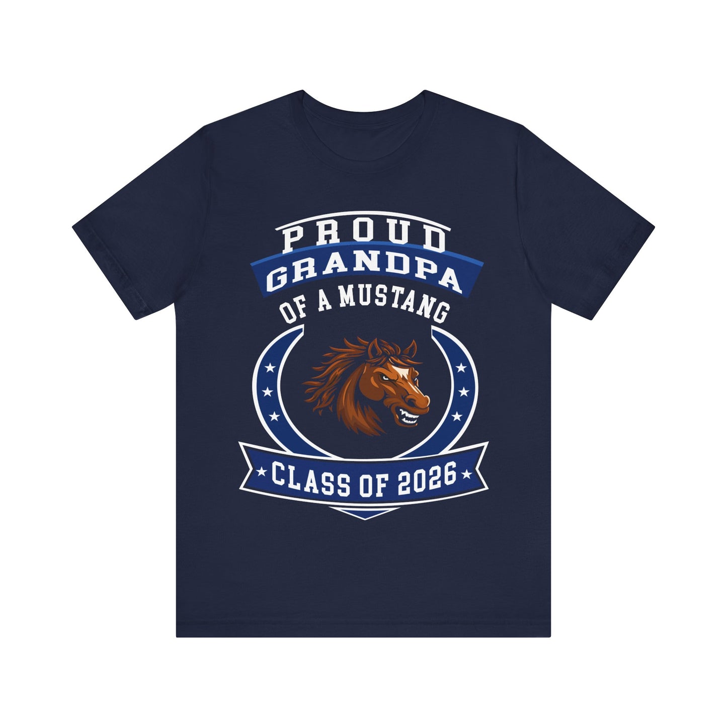 Proud Grandpa of a Mustang – Class of 2026 Graduation Shirt
