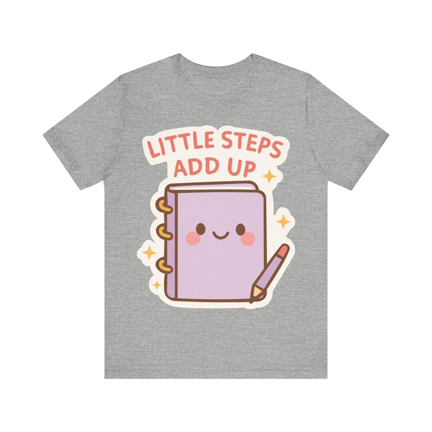 Little Steps Add Up Planner T‑Shirt — Cute Motivational Journal Tee