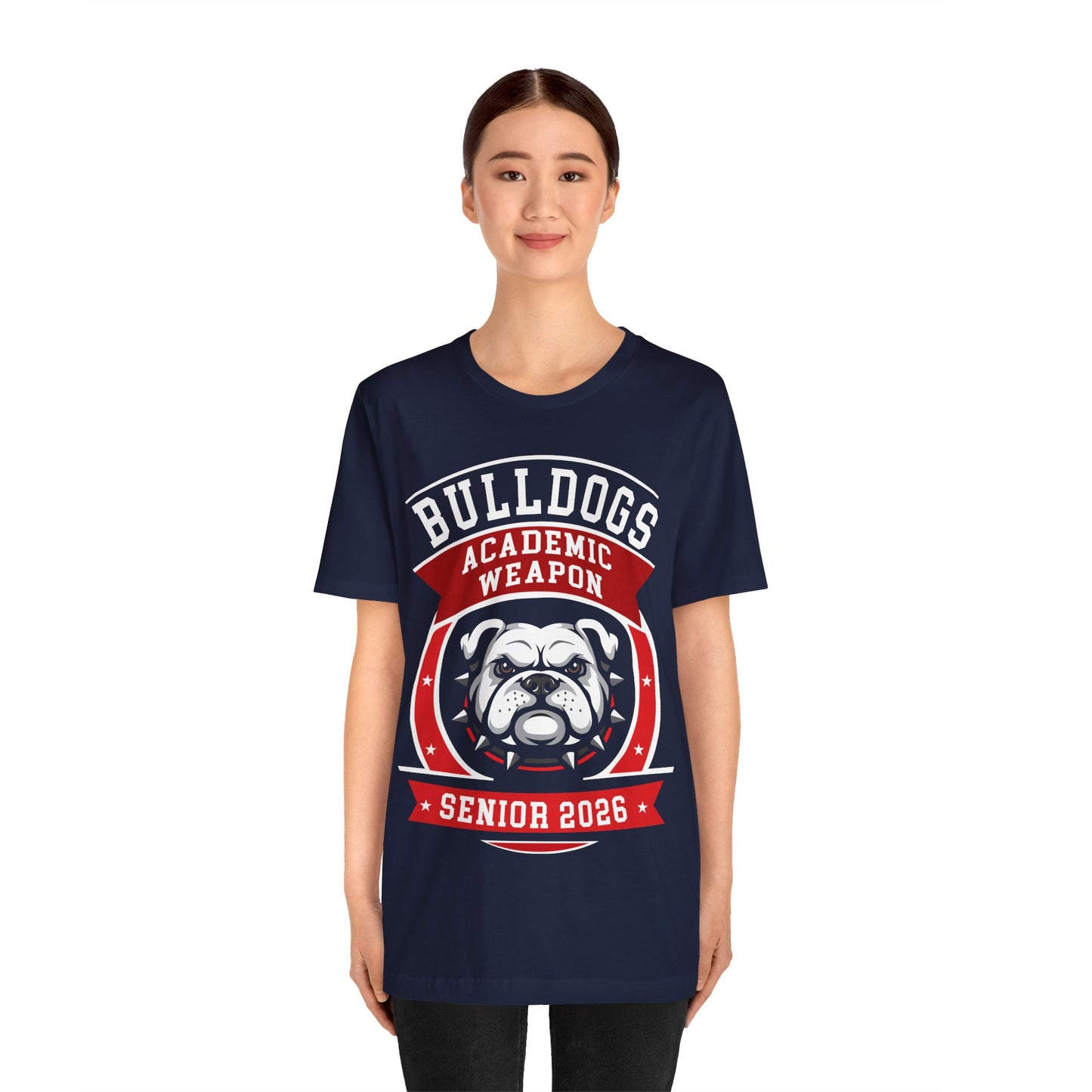 Bulldogs Senior 2026 T-Shirt — Academic Weapon School Spirit Tee