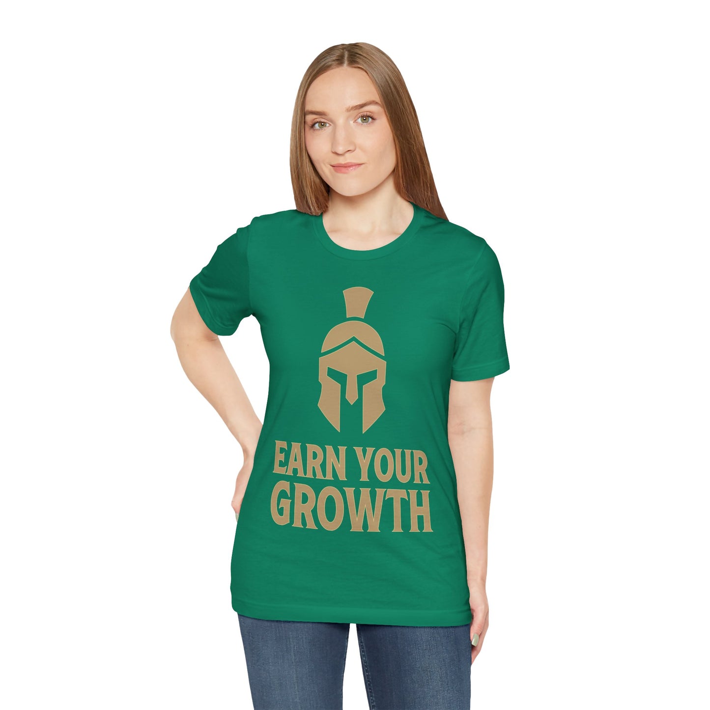 Earn Your Growth Spartan T-Shirt — Motivational Gym Tee
