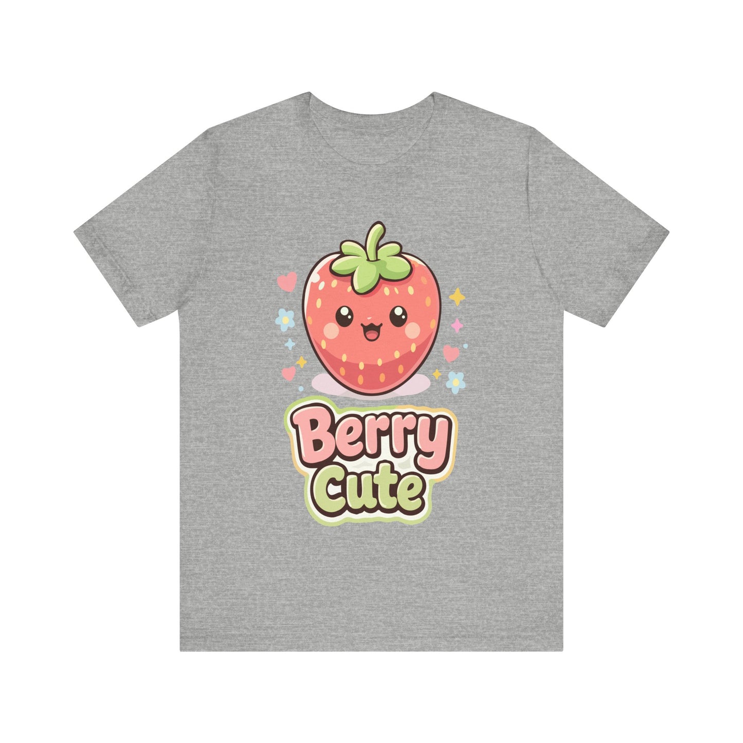 Kawaii 'Berry Cute' Strawberry Tee - Cute Fruit Graphic T-Shirt