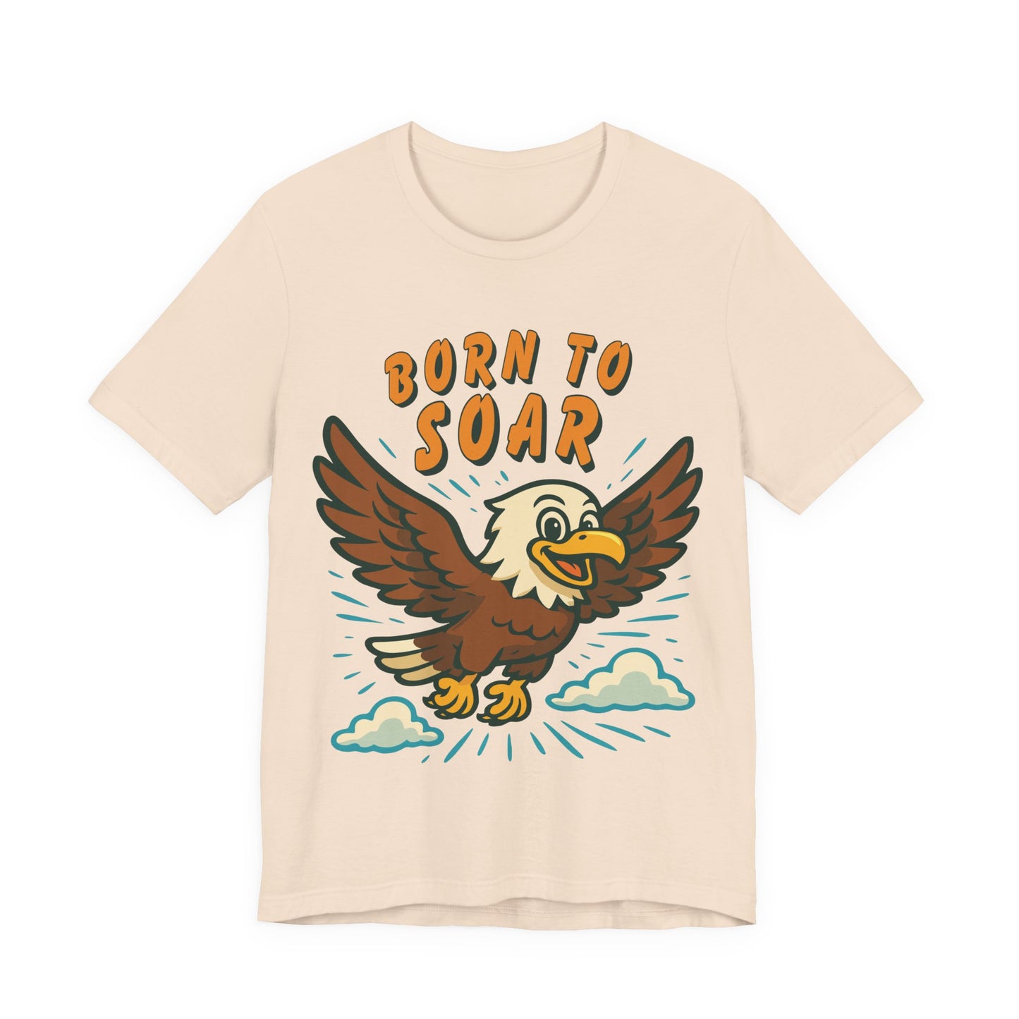 Born to Soar Eagle T-Shirt — Vintage Cartoon Flight Tee