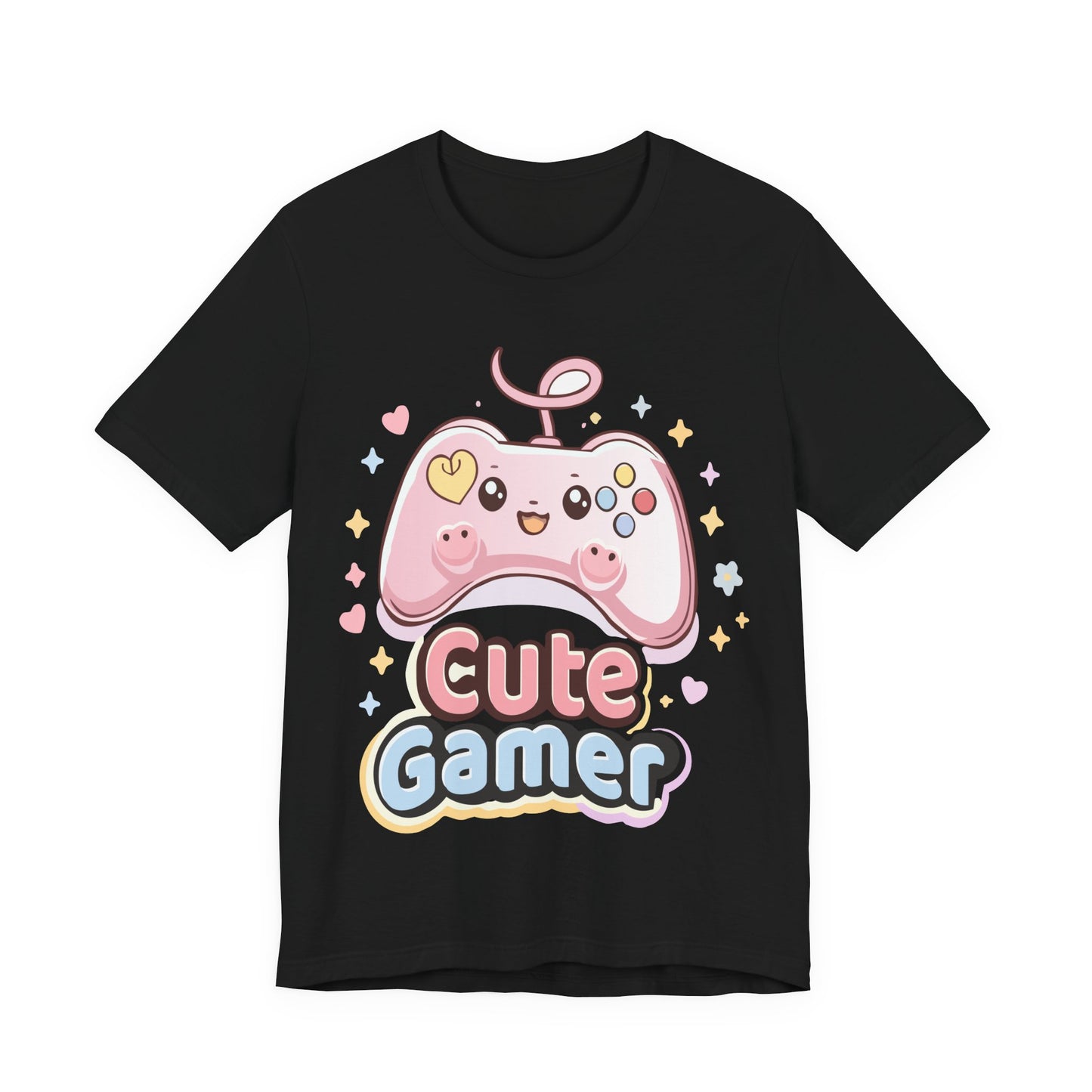 Cute Gamer T-Shirt — Pink Kawaii Controller Tee