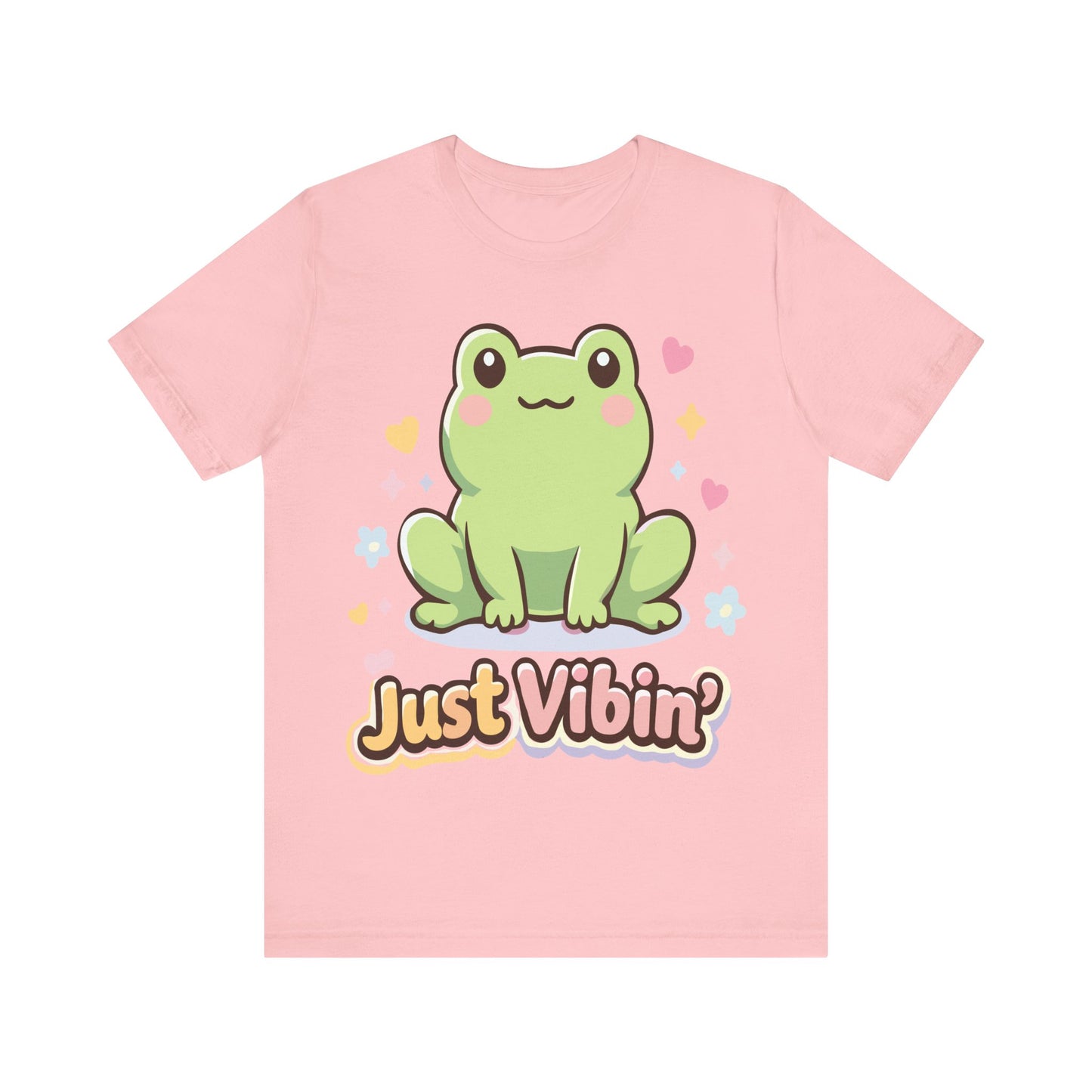 Just Vibin' Frog T-Shirt — Cute Kawaii Frog Graphic Tee