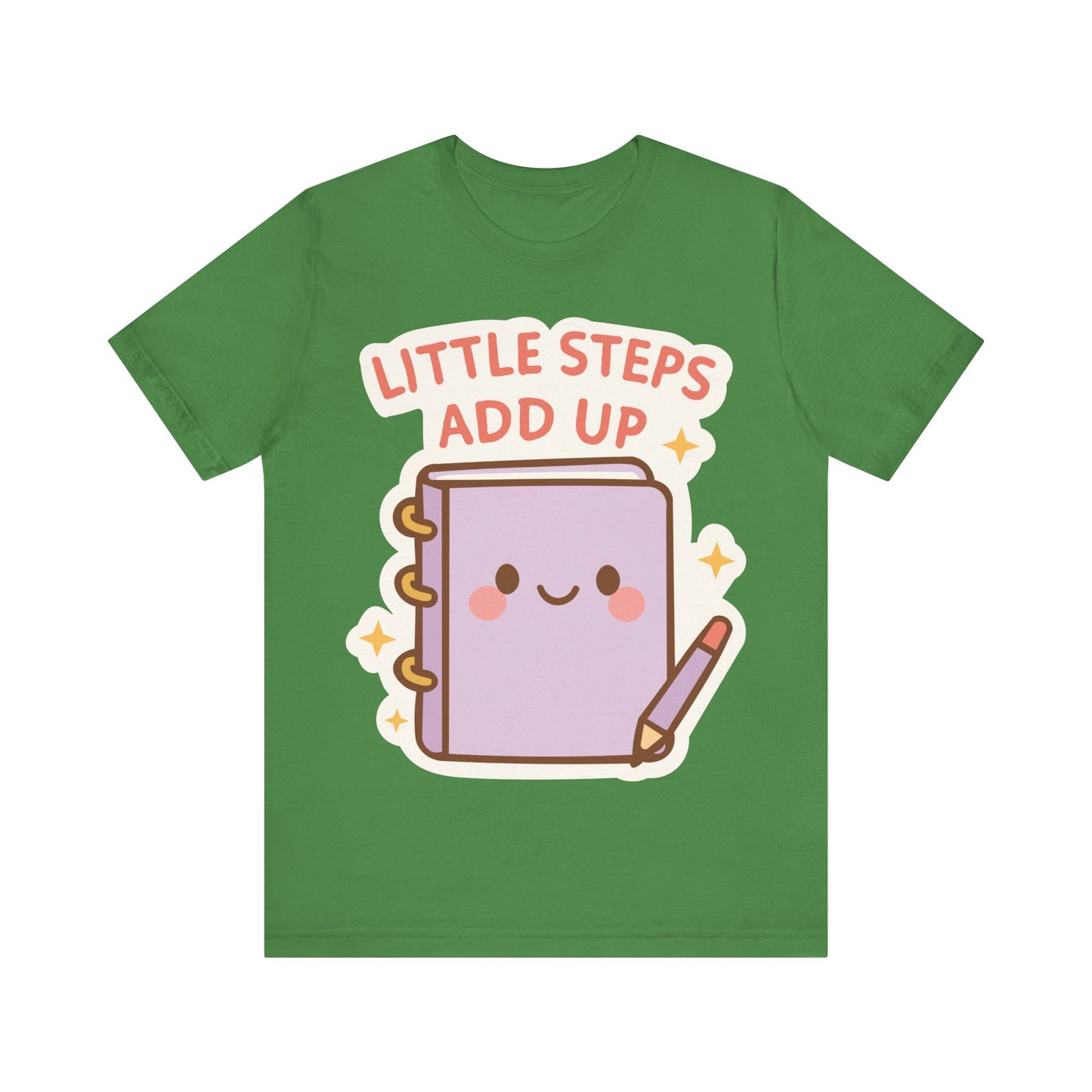 Little Steps Add Up Planner T‑Shirt — Cute Motivational Journal Tee