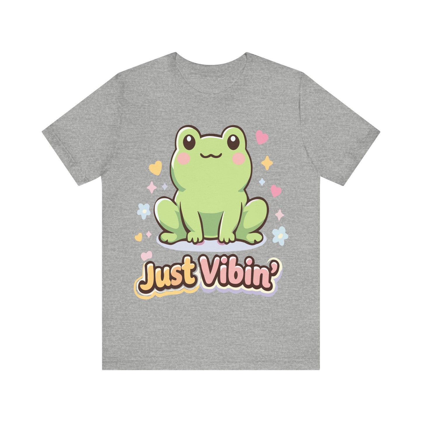 Just Vibin' Frog T-Shirt — Cute Kawaii Frog Graphic Tee