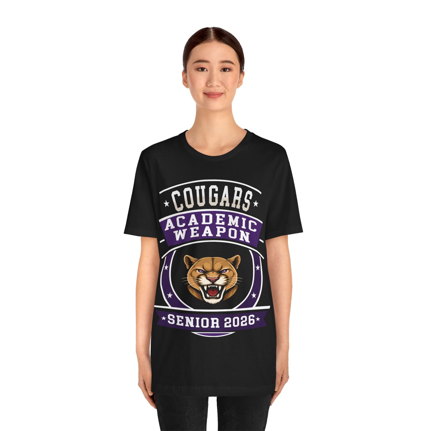 Cougar Senior 2026 Shirt – Academic Weapon Graduation Tee