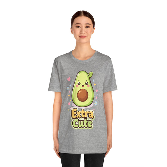 Extra Cute Avocado T-Shirt — Kawaii Fruit Graphic Tee