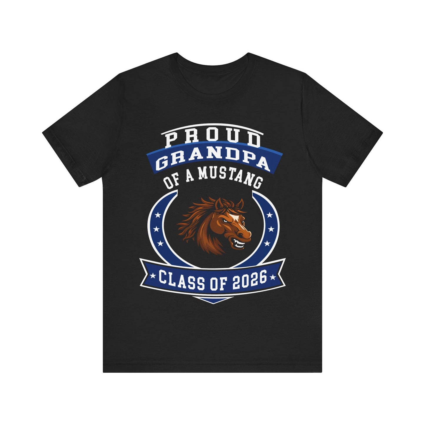 Proud Grandpa of a Mustang – Class of 2026 Graduation Shirt