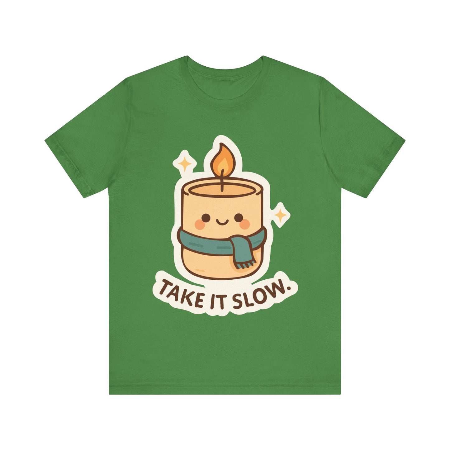 Take It Slow Candle T-Shirt — Cute Kawaii Relaxation Tee