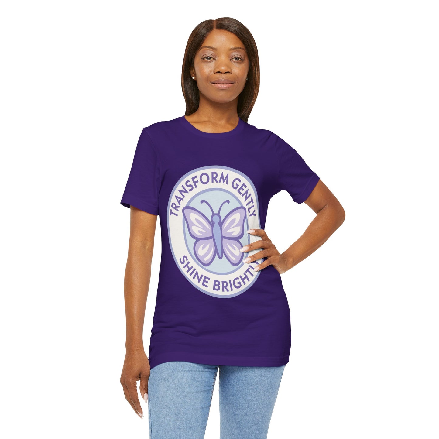 Transform Gently Shine Brightly Butterfly T-Shirt