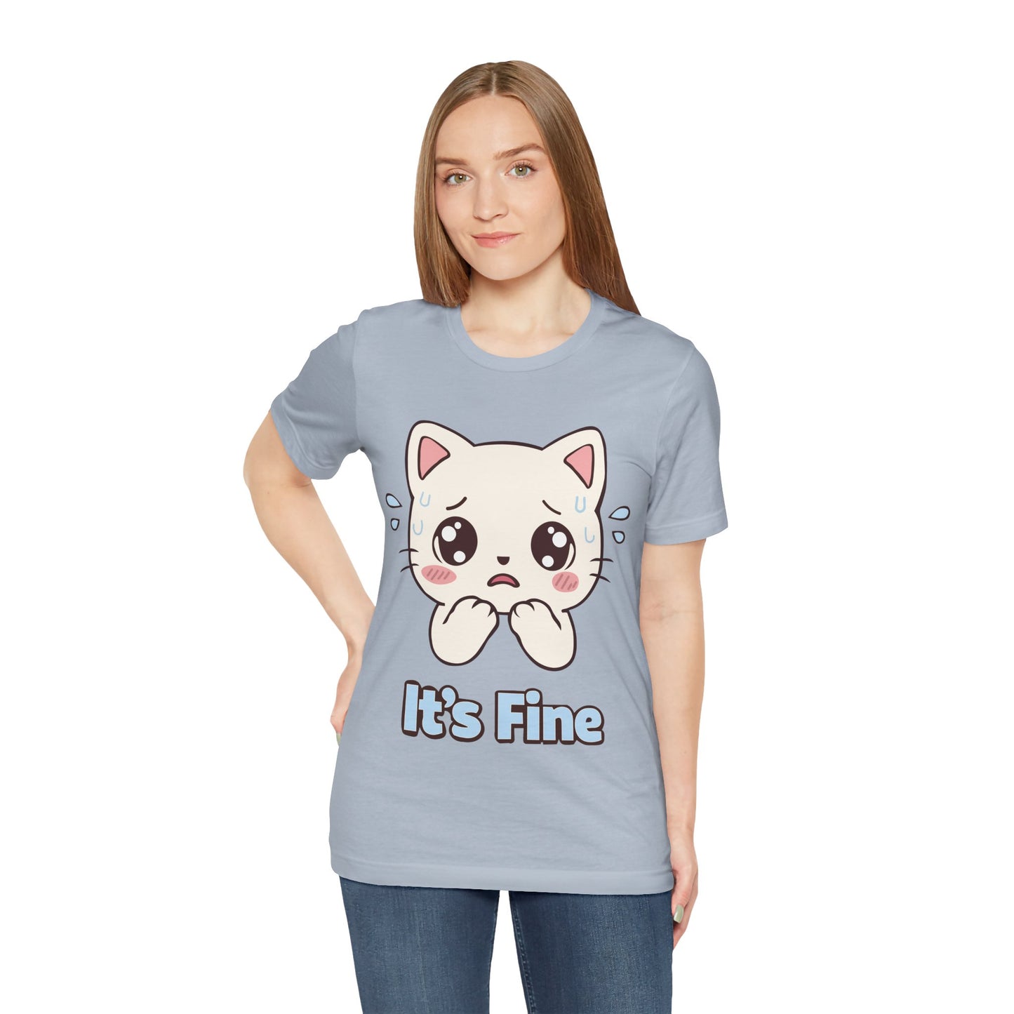 It's Fine Cute Anime Cat T-Shirt