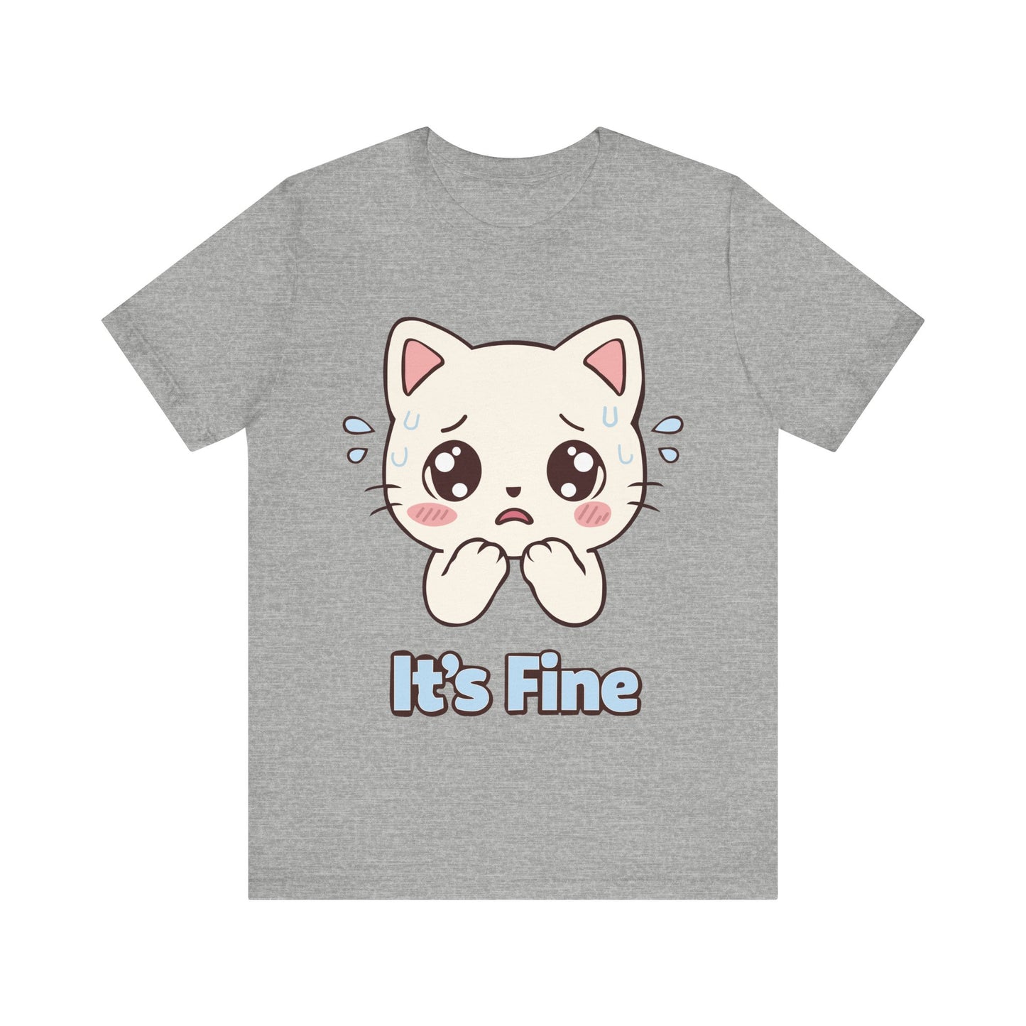 It's Fine Cute Anime Cat T-Shirt