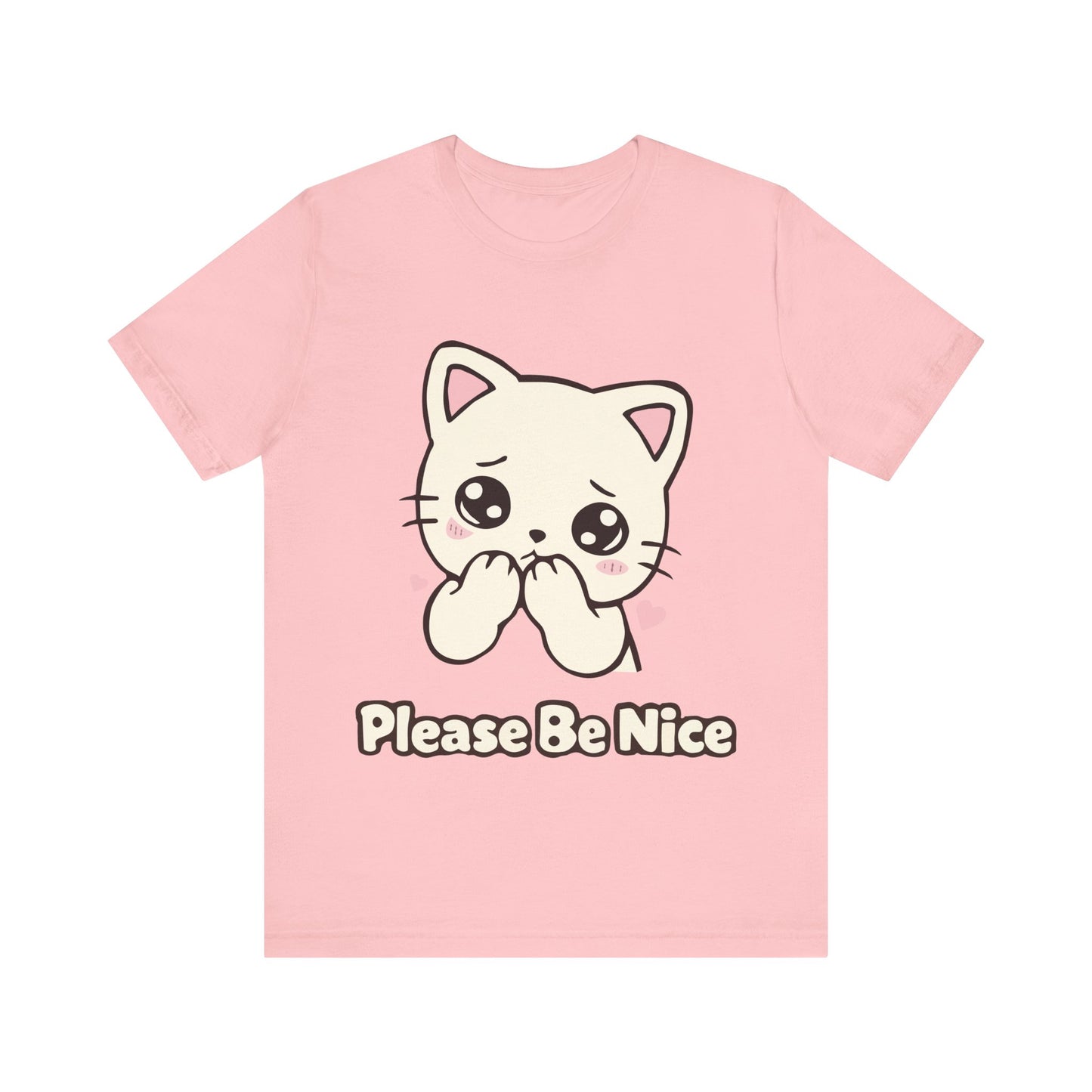 Please Be Nice Cute Cat T-Shirt