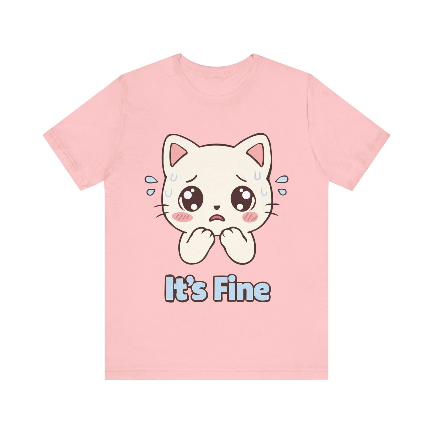 It's Fine Cute Anime Cat T-Shirt