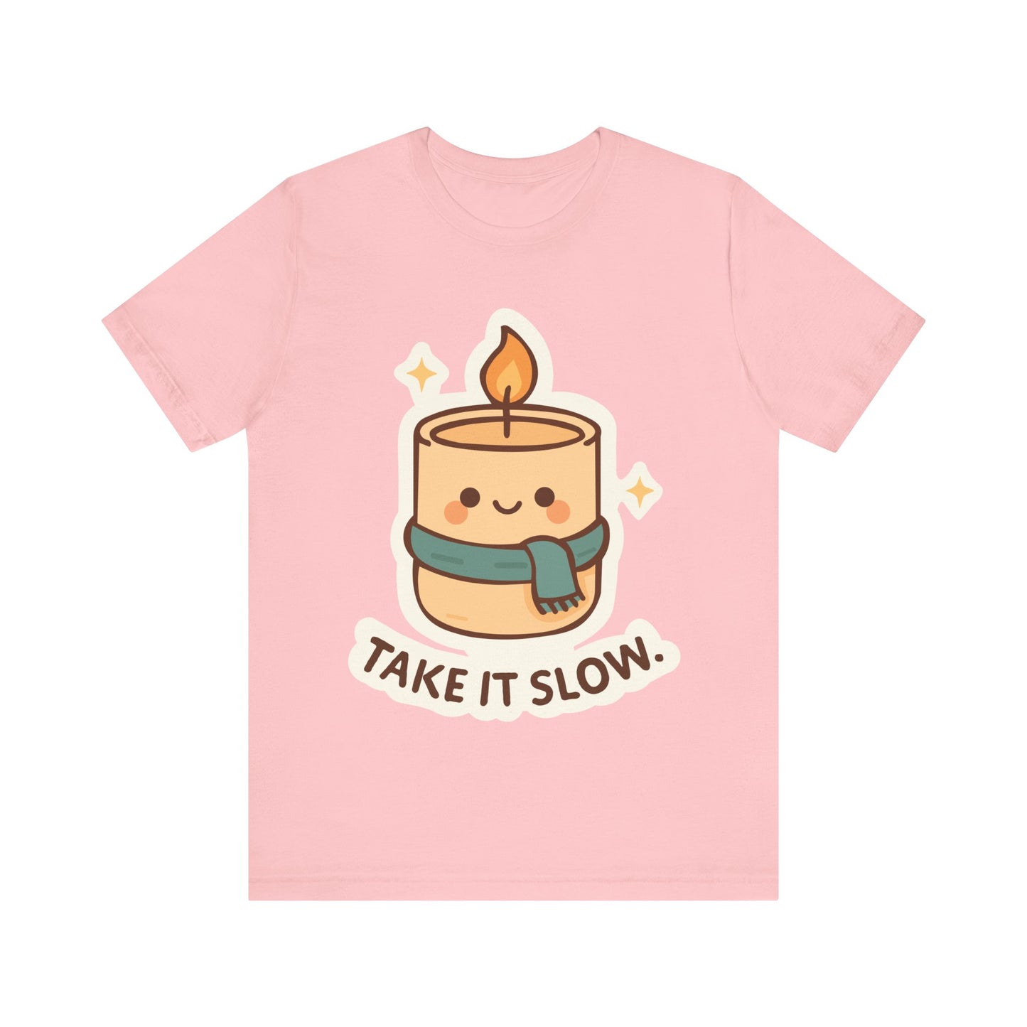 Take It Slow Candle T-Shirt — Cute Kawaii Relaxation Tee