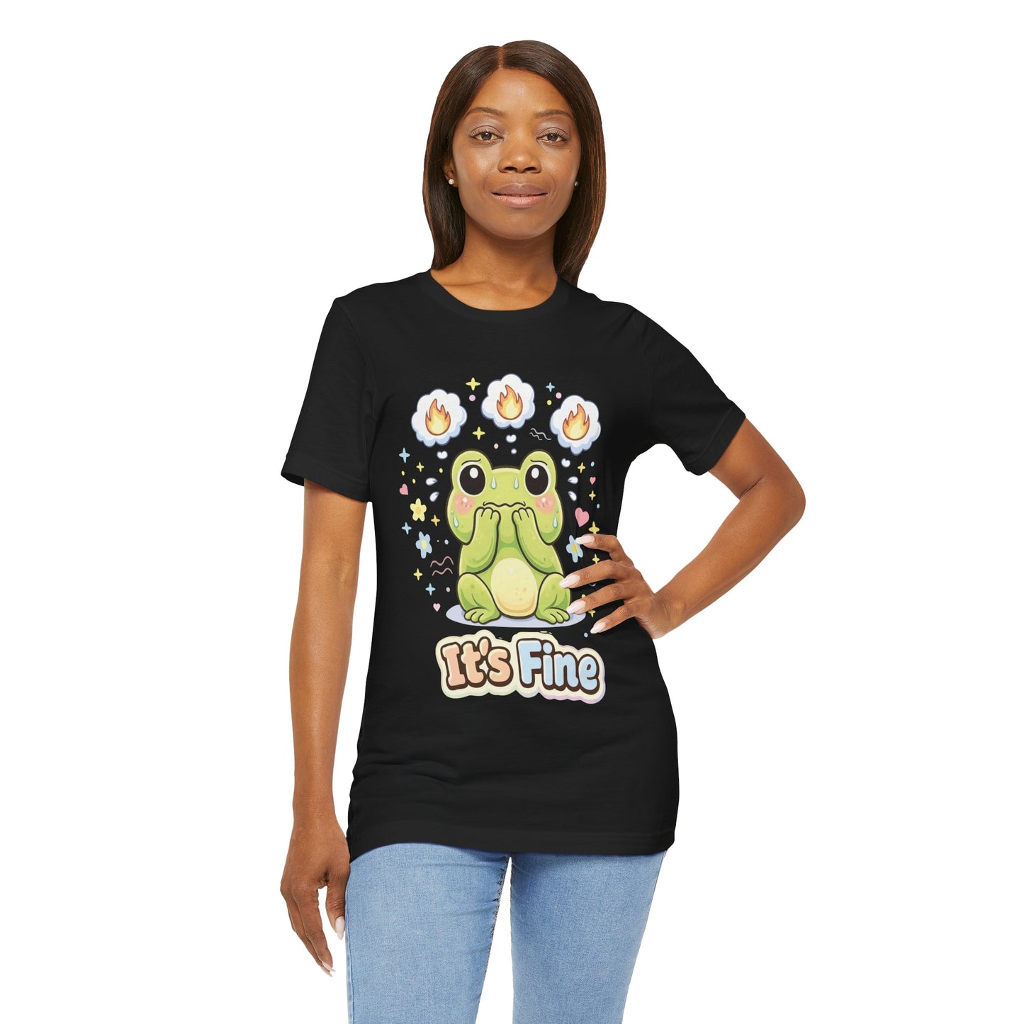 It’s Fine Frog Tee — Cute Kawaii Frog Graphic T-Shirt