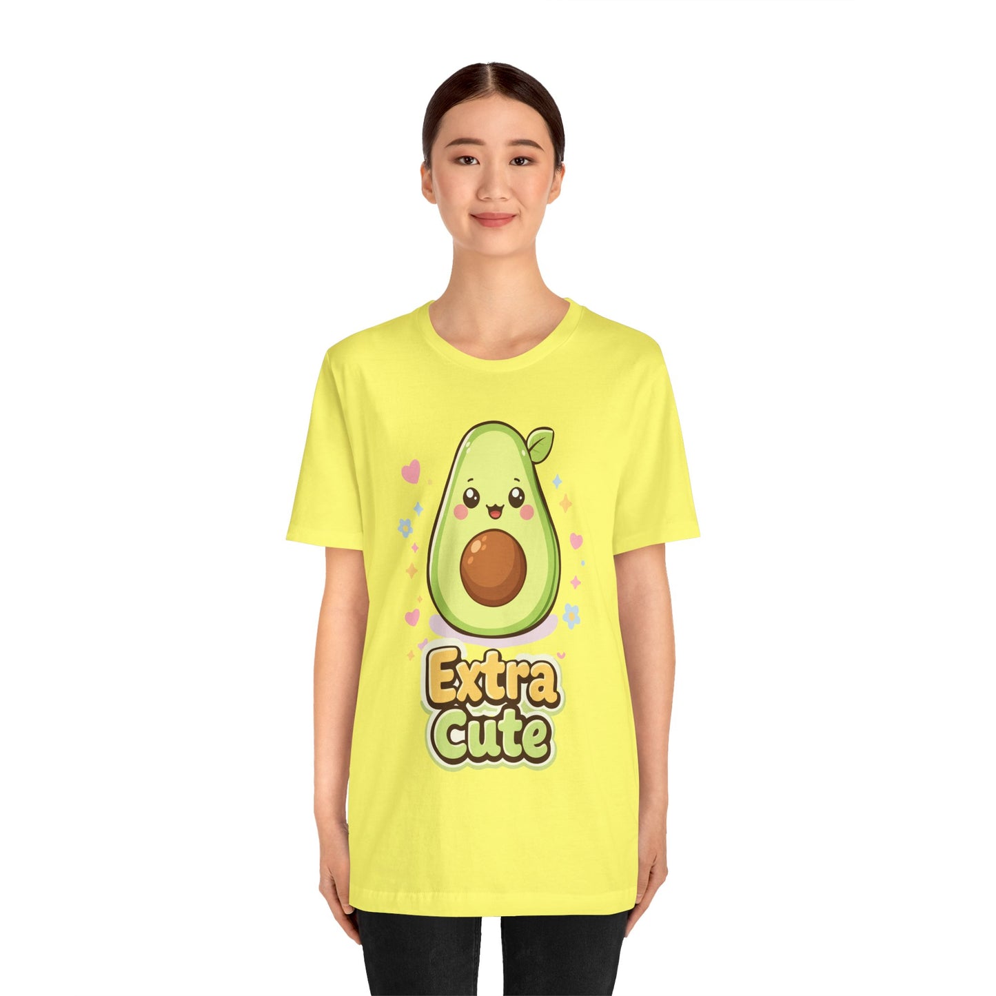 Extra Cute Avocado T-Shirt — Kawaii Fruit Graphic Tee