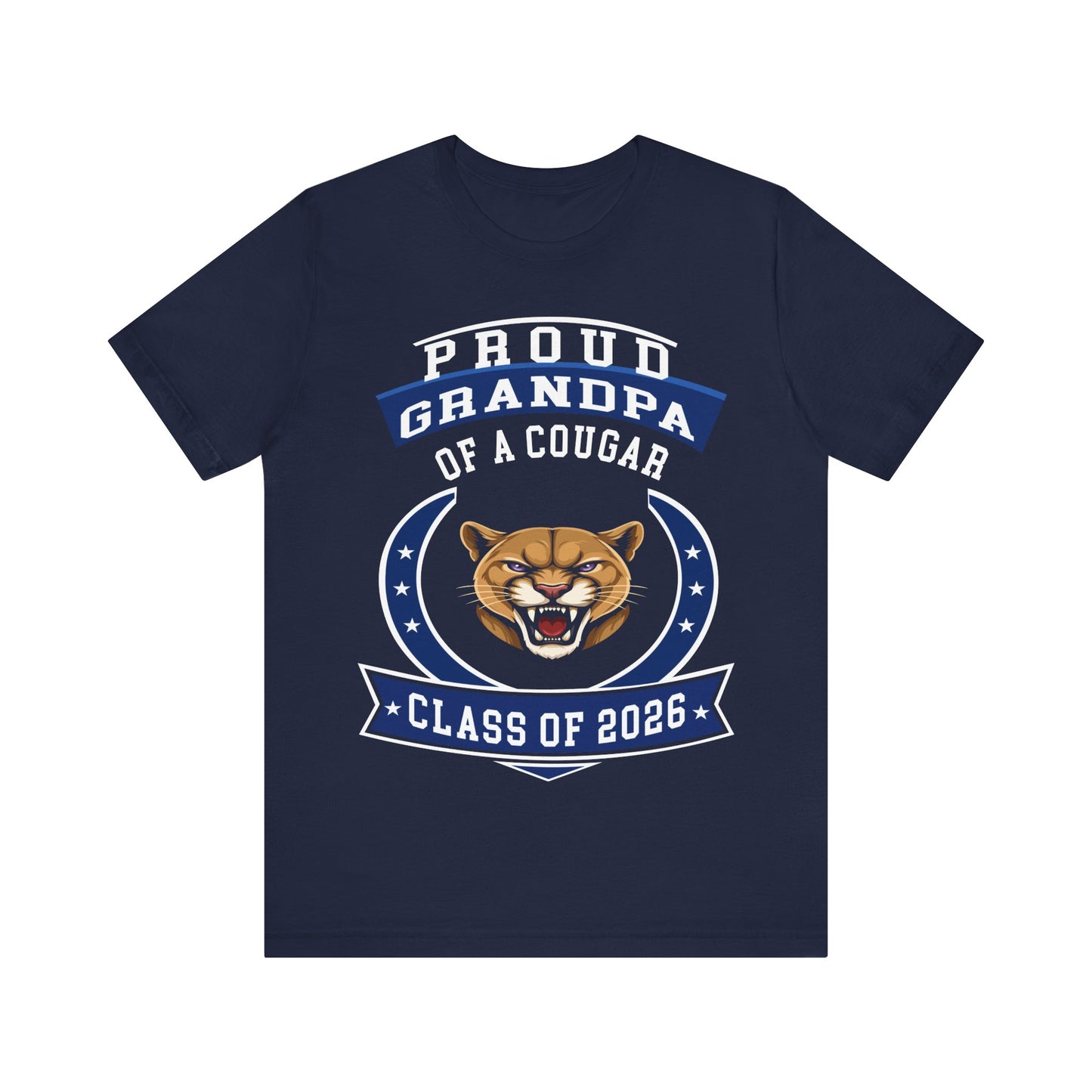 Proud Grandpa of a Cougar – Class of 2026 Graduation Shirt