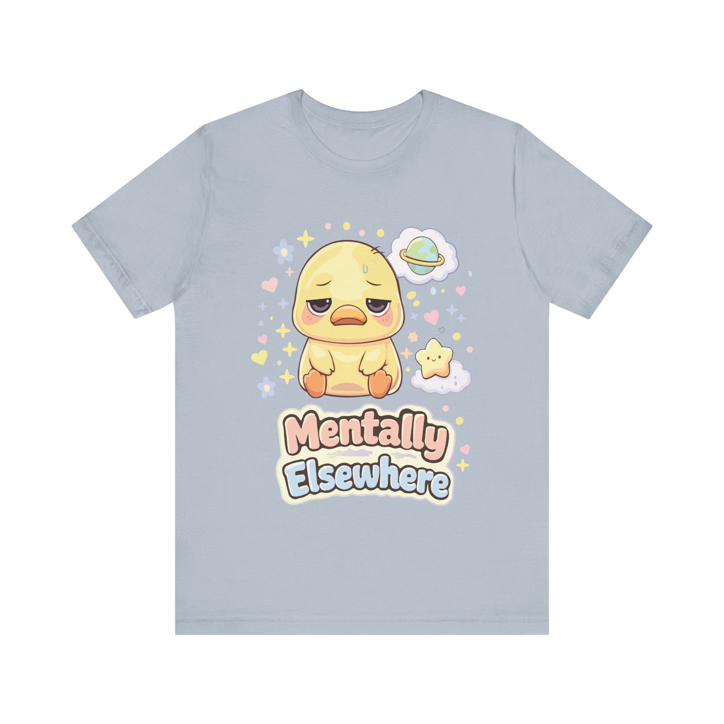 Mentally Elsewhere Cute Cartoon Duck Tee