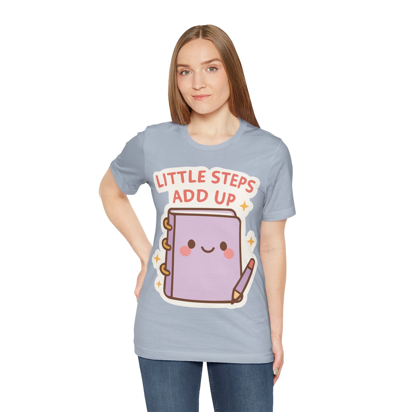 Little Steps Add Up Planner T‑Shirt — Cute Motivational Journal Tee