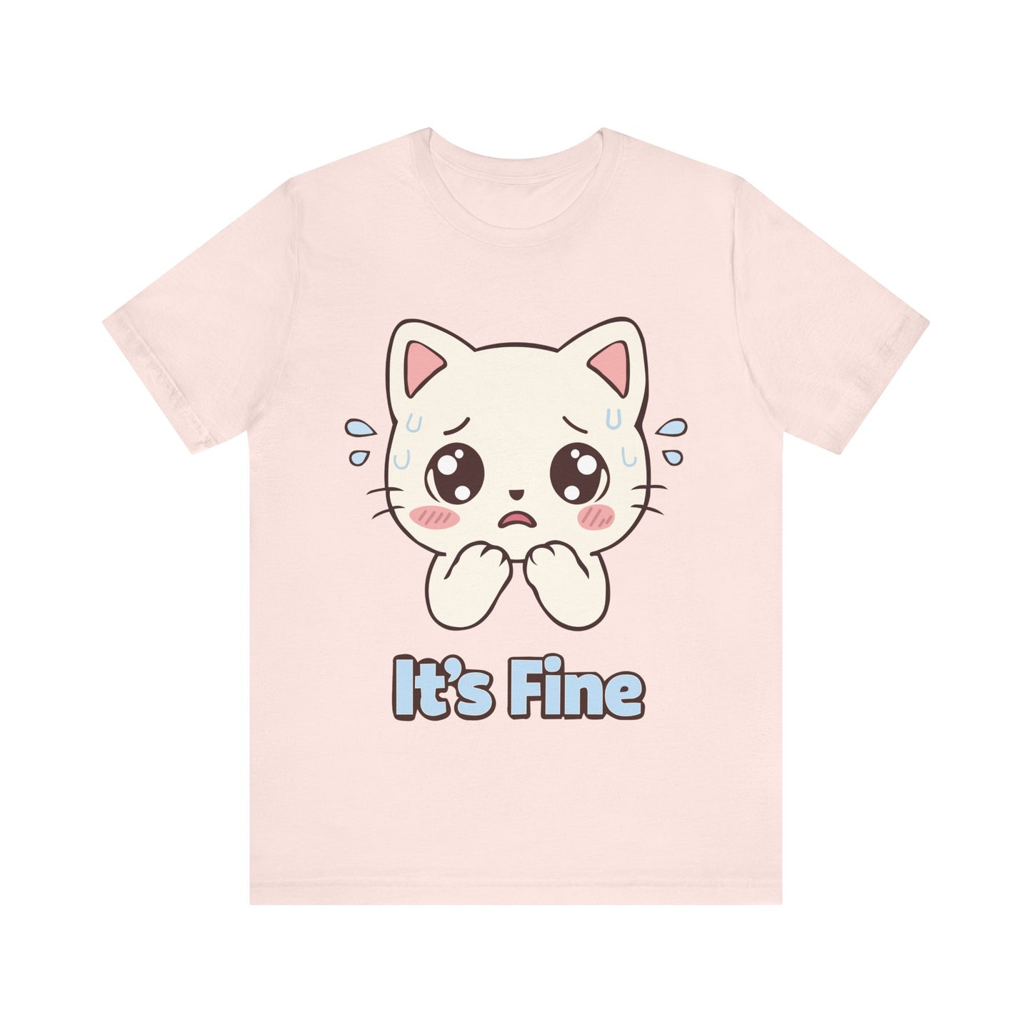It's Fine Cute Anime Cat T-Shirt