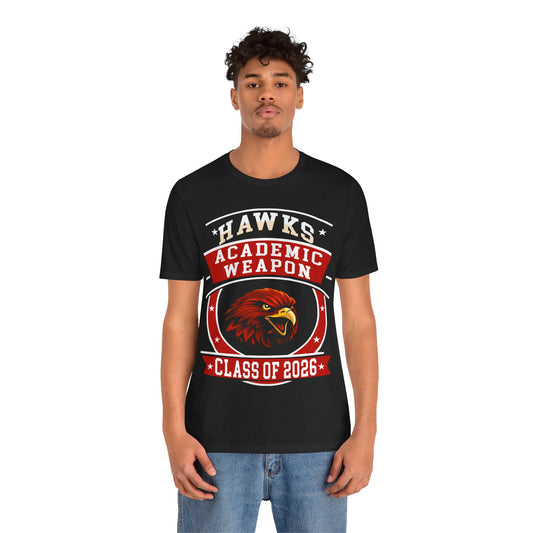 Hawk Senior 2026 Shirt – Academic Weapon Graduation Tee