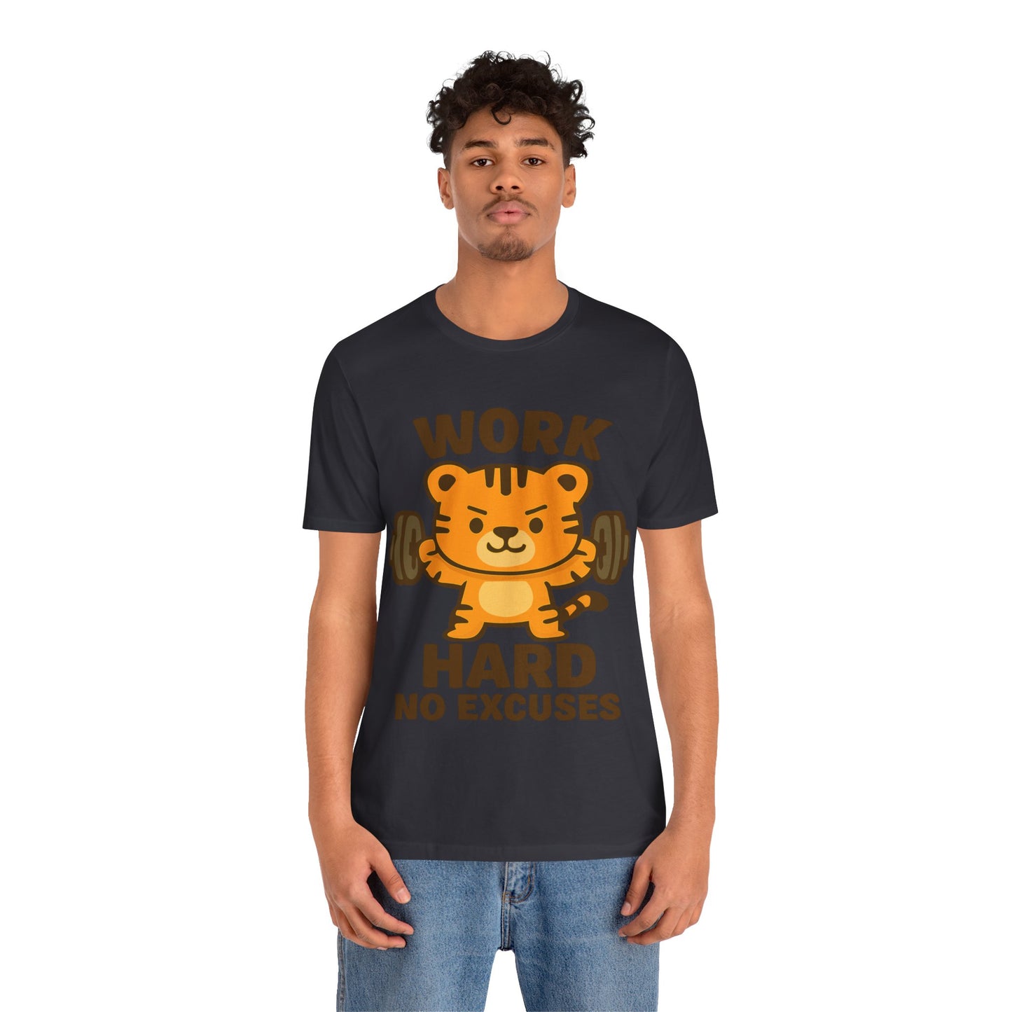 Work Hard No Excuses Tiger T-Shirt