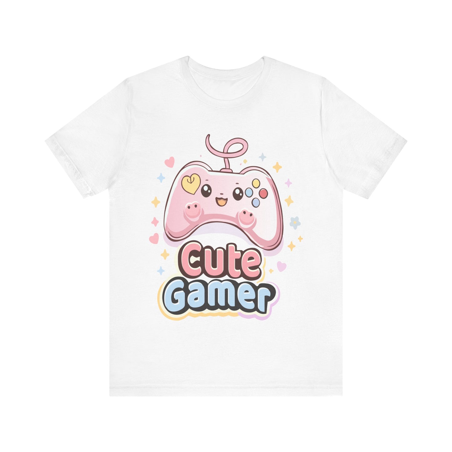 Cute Gamer T-Shirt — Pink Kawaii Controller Tee