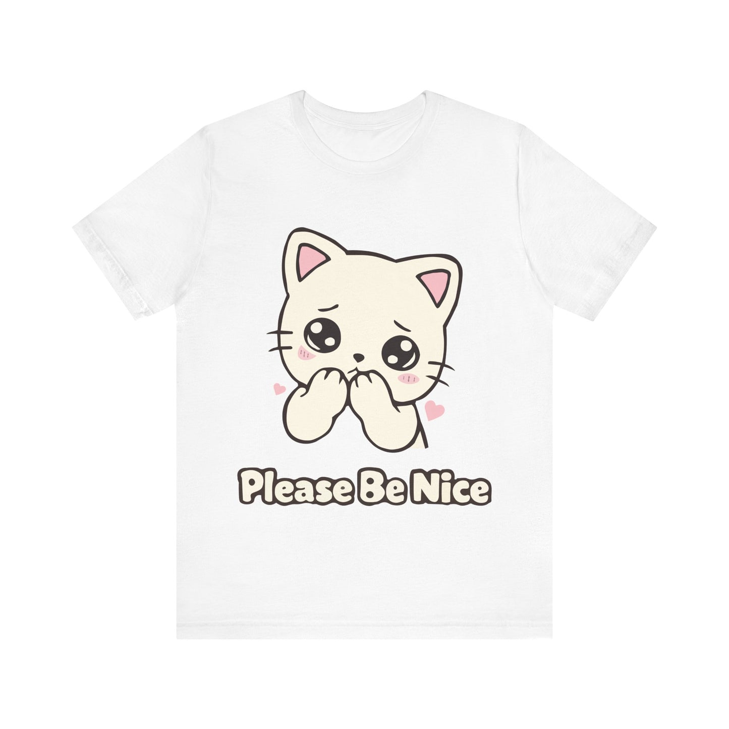 Please Be Nice Cute Cat T-Shirt