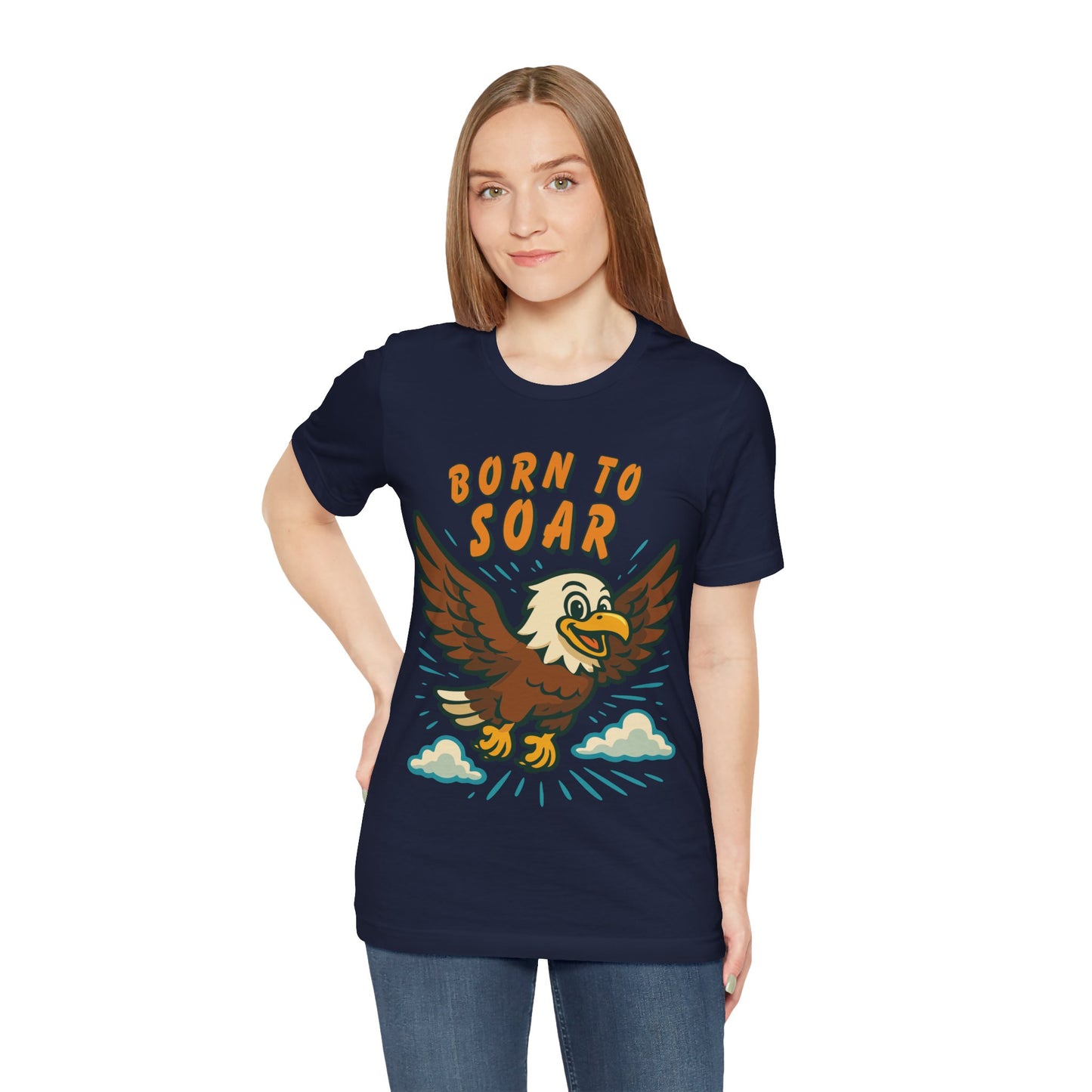 Born to Soar Eagle T-Shirt — Vintage Cartoon Flight Tee