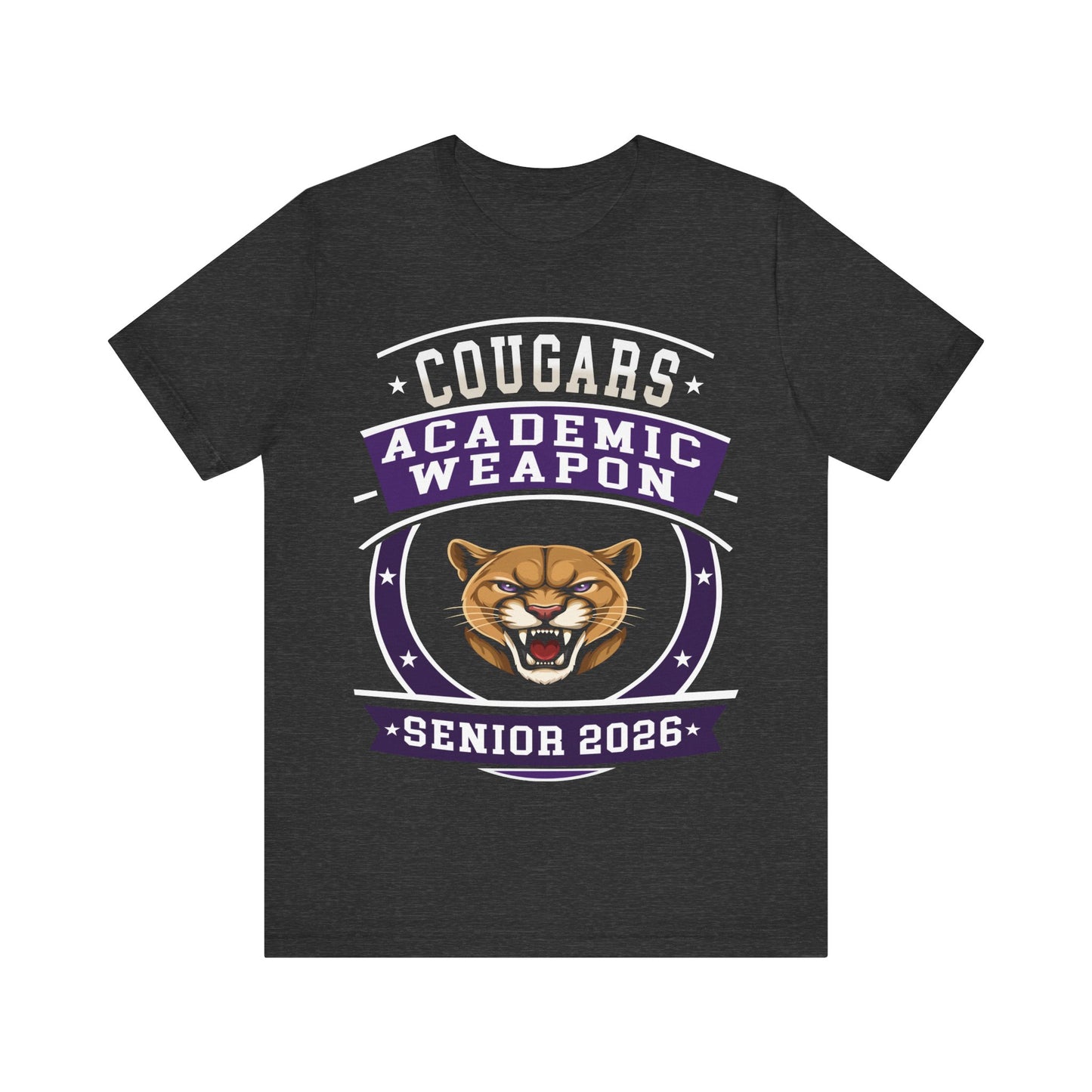 Cougar Senior 2026 Shirt – Academic Weapon Graduation Tee