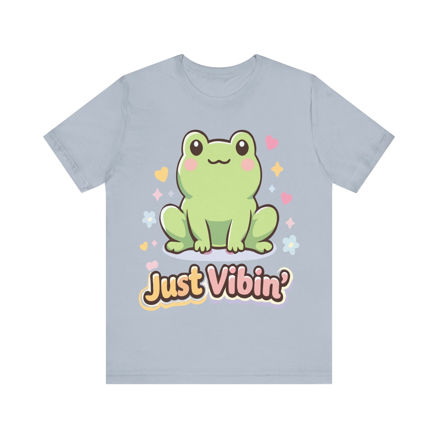 Just Vibin' Frog T-Shirt — Cute Kawaii Frog Graphic Tee