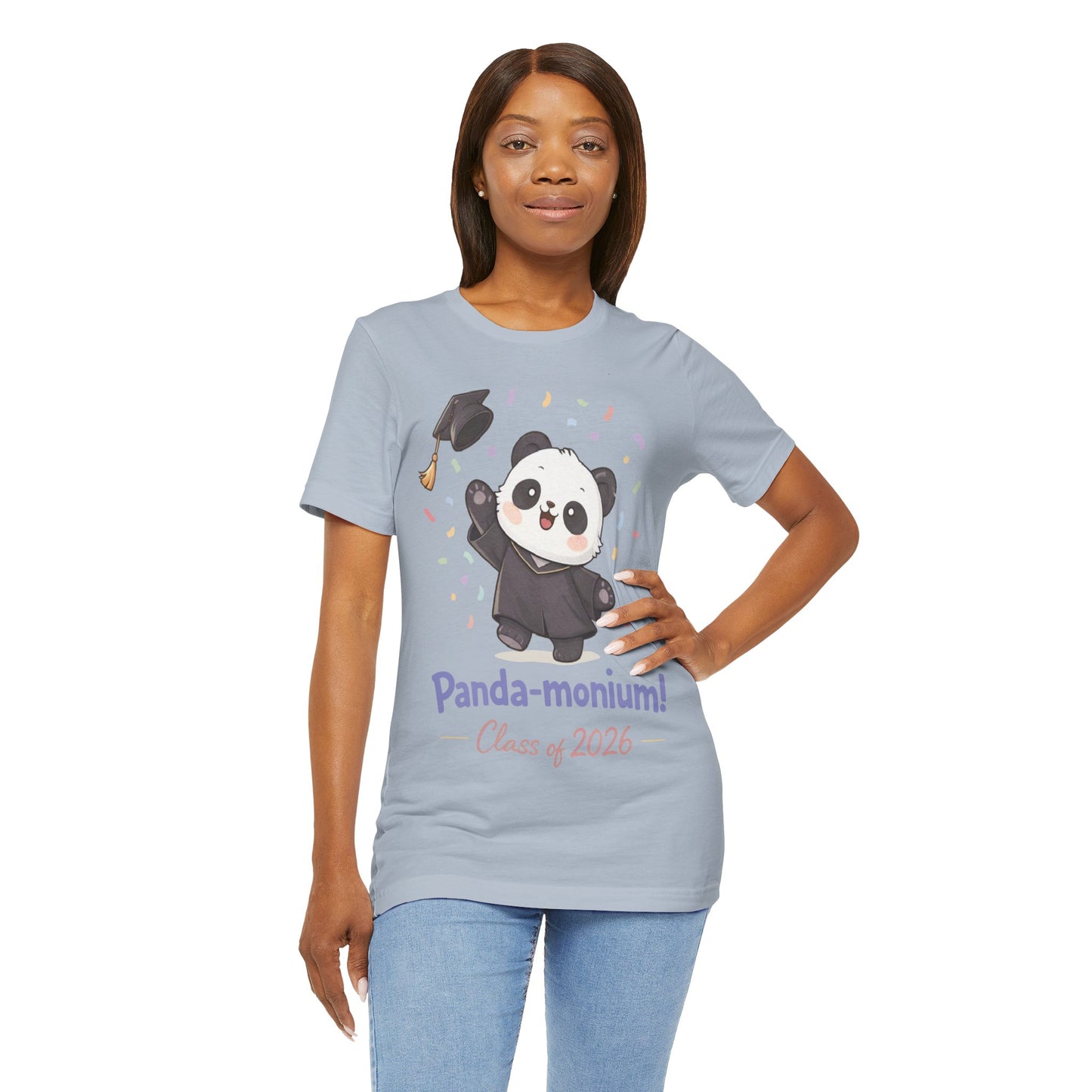 Graduation Panda T-Shirt — "Panda-monium! Class of 2026"