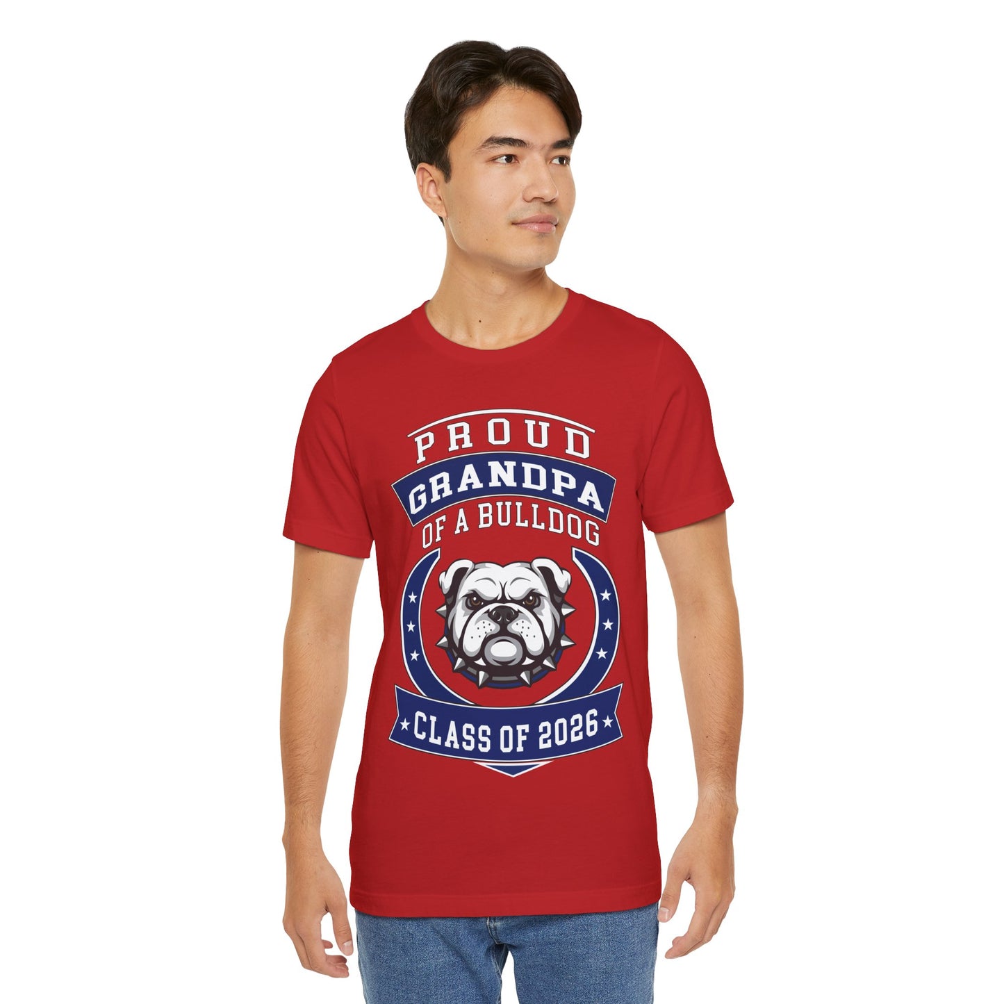 Proud Grandpa of a Bulldog Class of 2026 T-Shirt - Red
